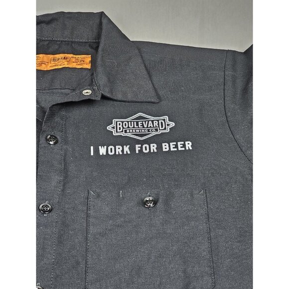 Boulevard Brewing Beer Kansas City MO Button-Up‎ Shirt Mens M. 30th Anniversary - Picture 3 of 7